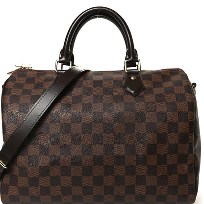 Louis Vuitton Damier Ebene Speedy Bandouliere 30 9 of 13