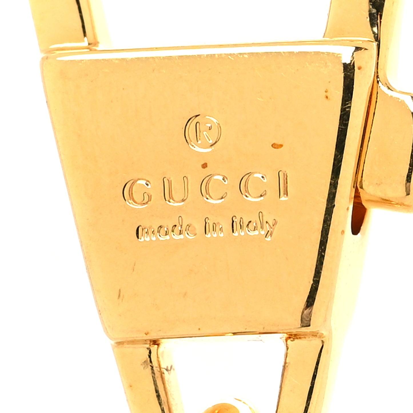 Metal Horsebit 1955 Key Chain Gold