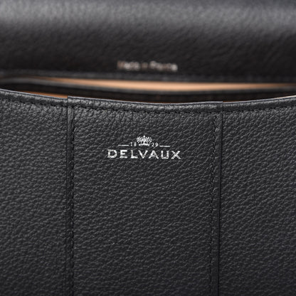 Delvaux Grained Calfskin Mini Brillant Satchel Black 8 of 10