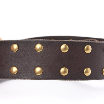 Gucci Calfskin Double G Star Buckle Belt 90 36 Brown 5 of 5