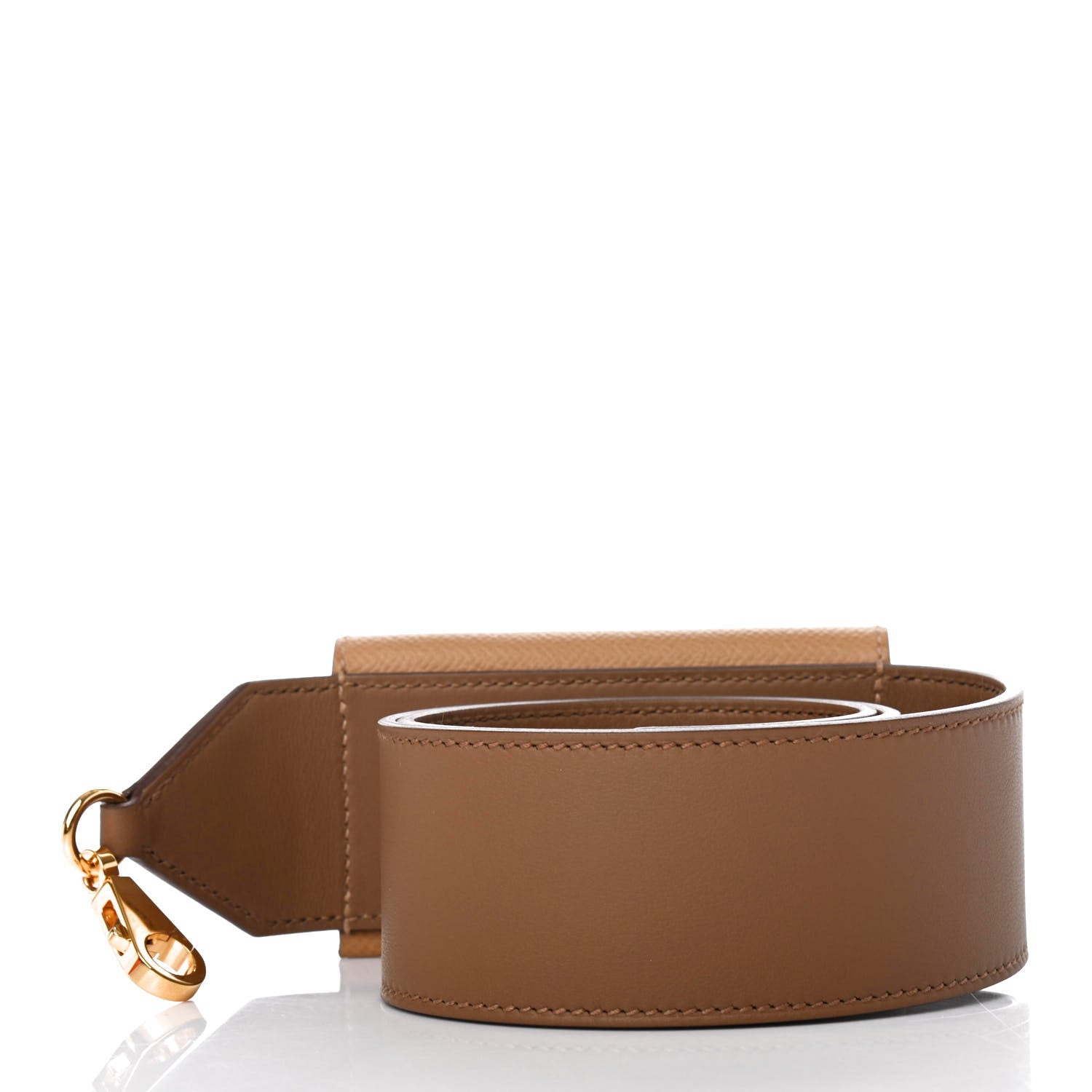 Hermes Swift Epsom Pocket Kelly Shoulder Strap Alezan Biscuit 2 of 4