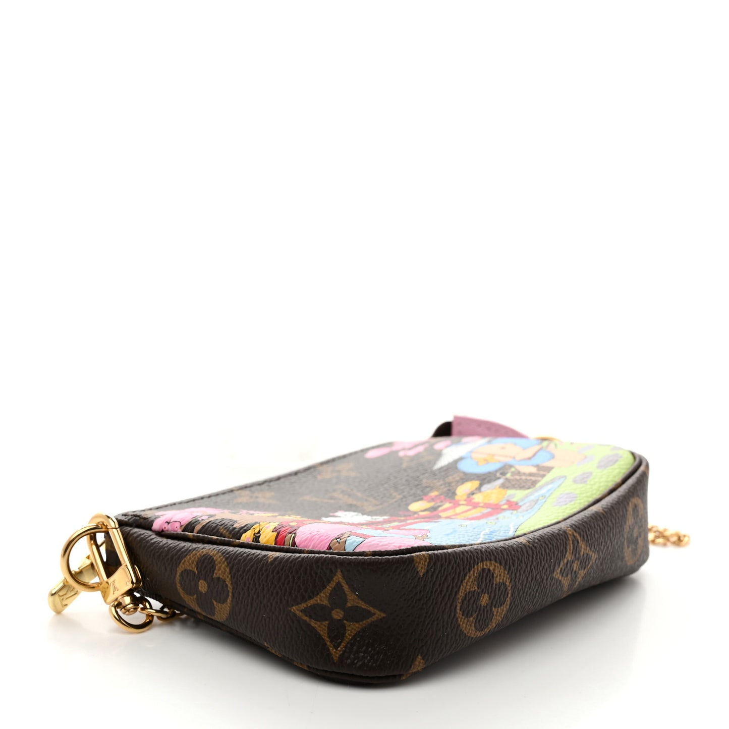 Monogram 2021 Christmas Animation Japanese Garden Mini Pochette Accessories Wisteria Pink