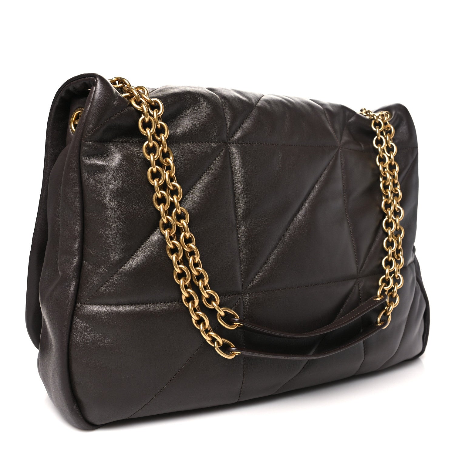 Saint Laurent Lambskin Matelasse Monogram Large Jamie 4.3 Dark Sweet Chocolate 3 of 10