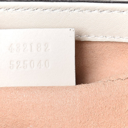 Gucci GG Supreme Monogram Studded Small Padlock Shoulder Bag White 7 of 16