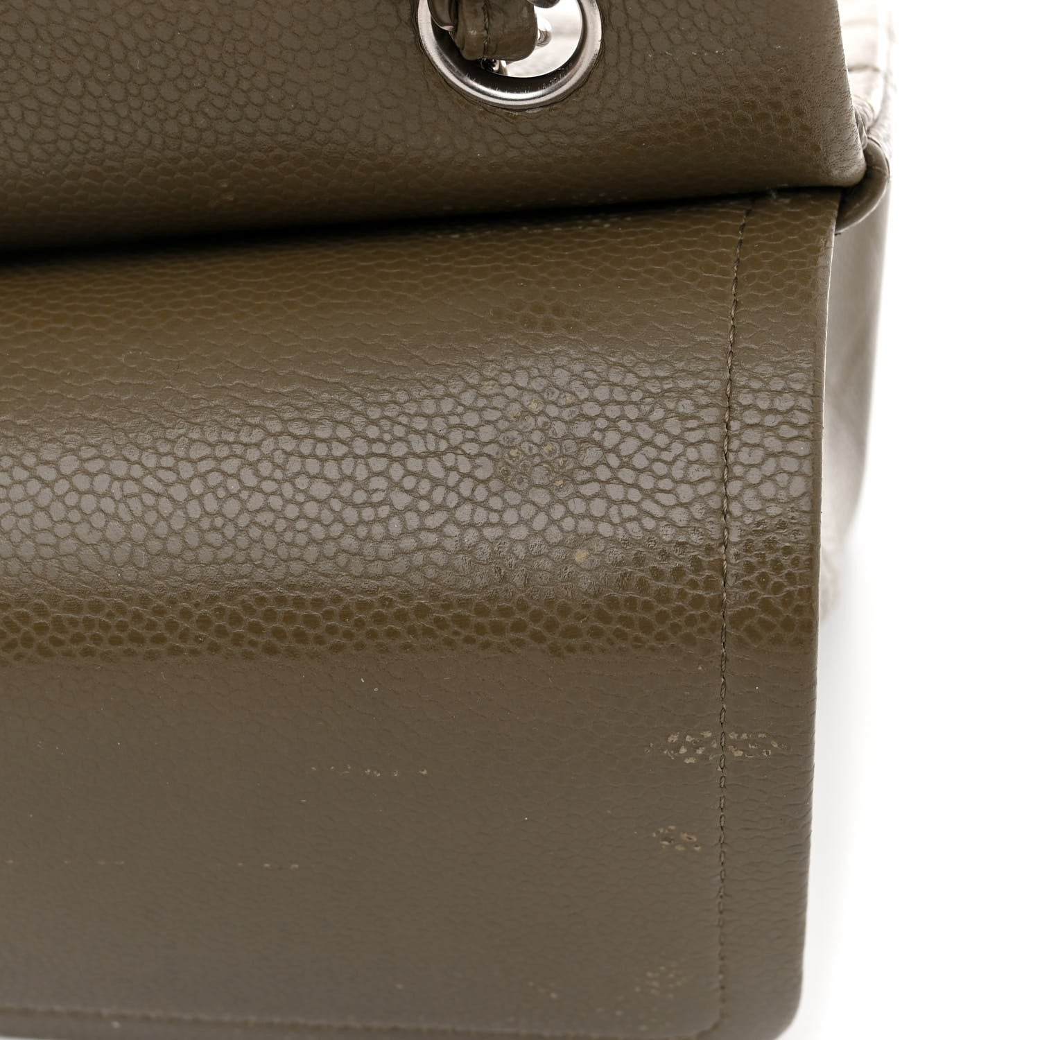 Chanel Caviar Quilted Jumbo Double Flap Taupe 13 of 16