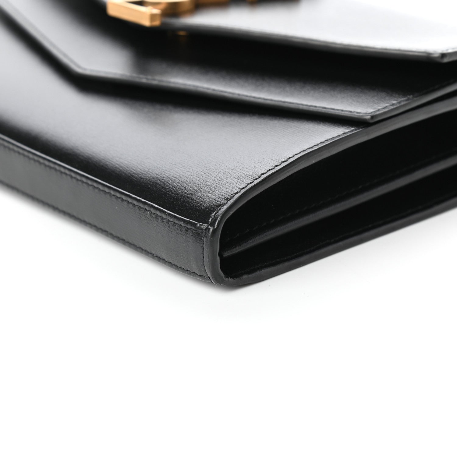 Saint Laurent Smooth Calfskin Monogram Sulpice Chain Wallet Black 8 of 9