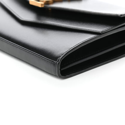 Saint Laurent Smooth Calfskin Monogram Sulpice Chain Wallet Black 8 of 9