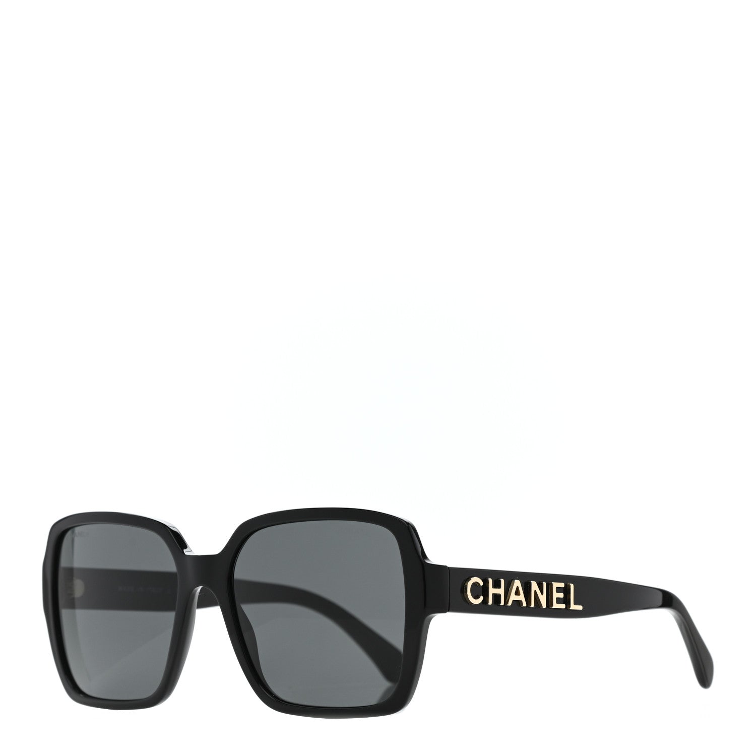Chanel Acetate Polarized Square Sunglasses 5408 Black 1 of 7