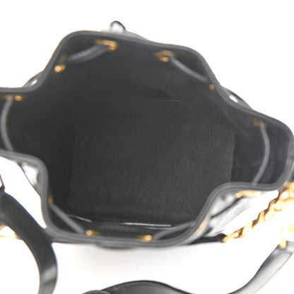 Saint Laurent Lambskin Quilted Small Emmanuelle Bucket Bag Black 4 of 10