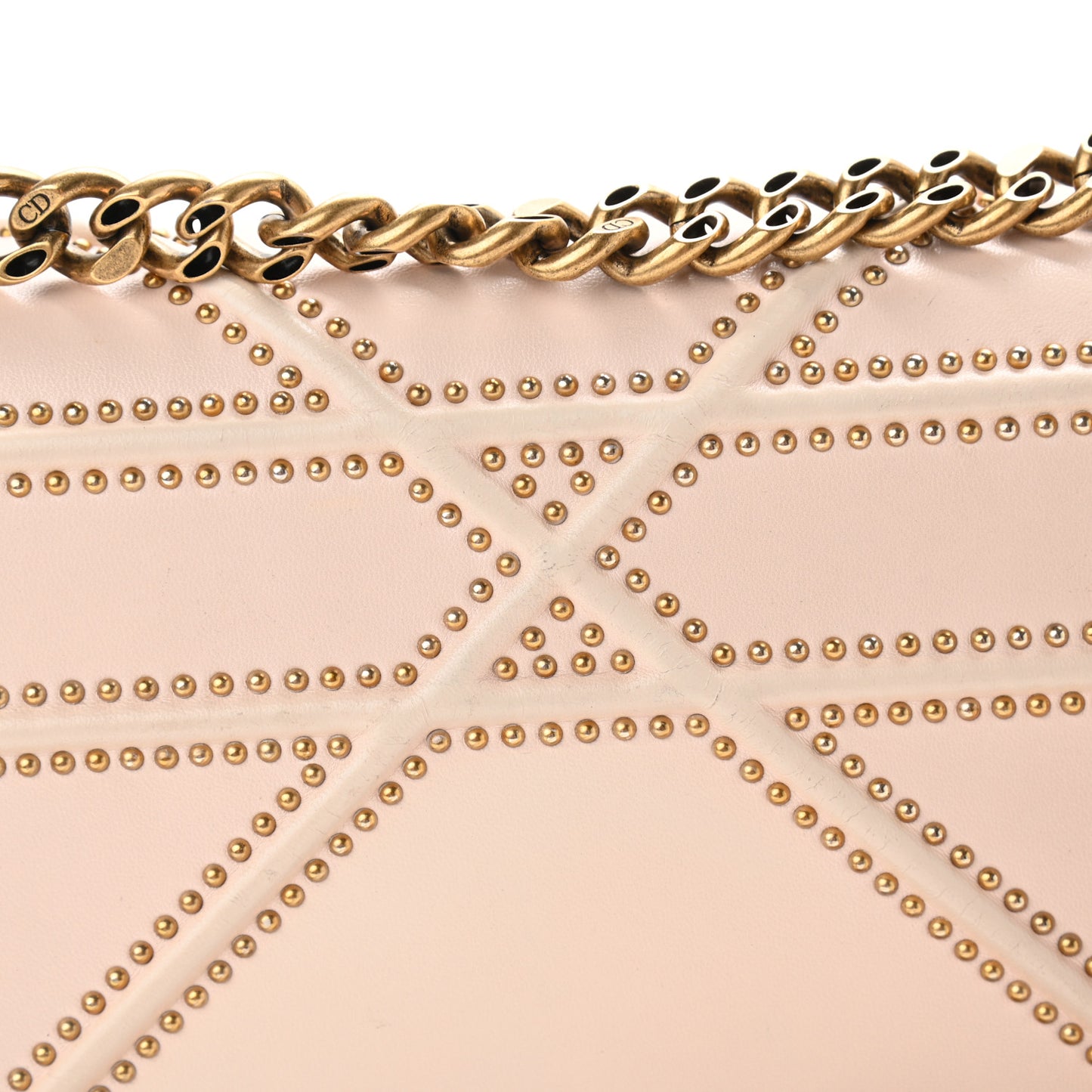 Calfskin Studded Medium Diorama Flap Bag