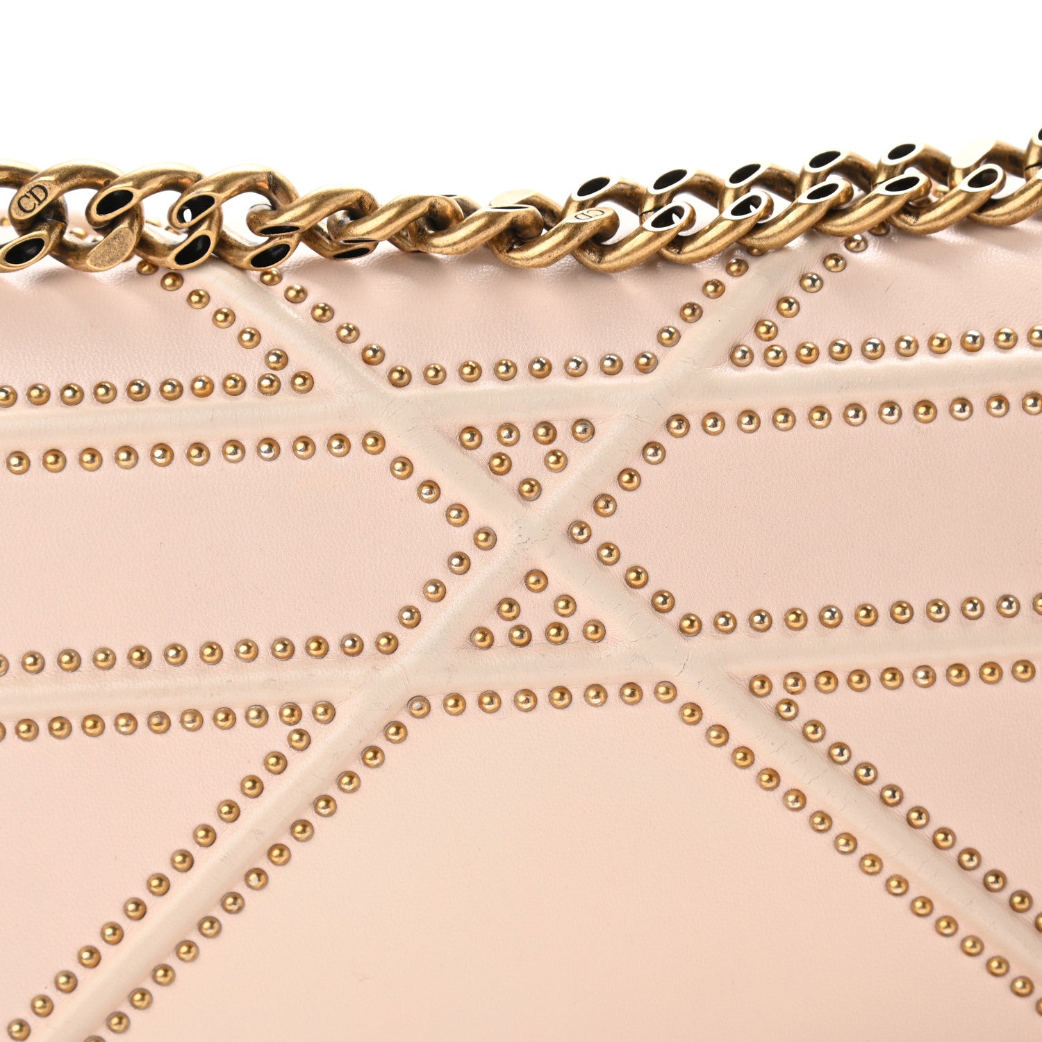 Christian Dior Calfskin Studded Medium Diorama Flap Bag 13 of 14