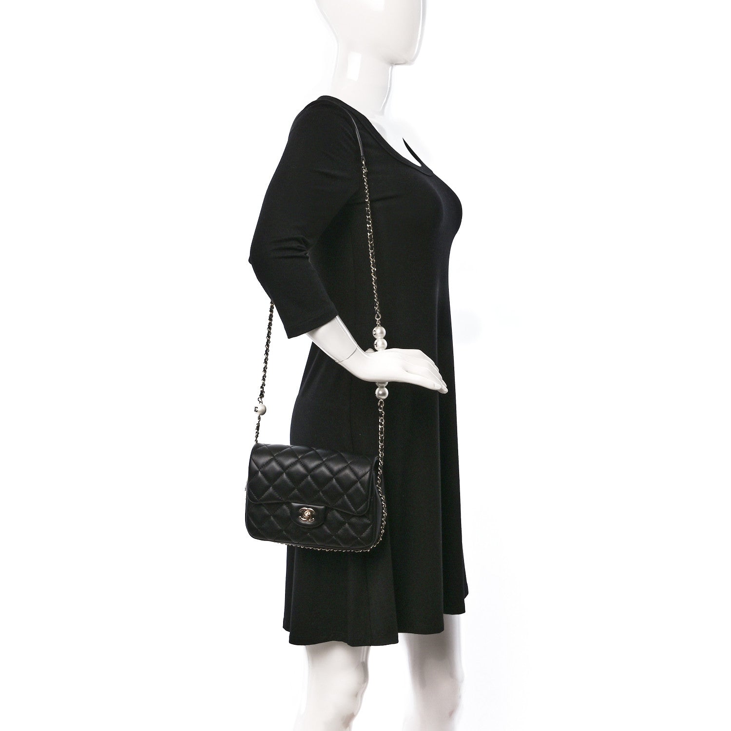 Chanel Lambskin Quilted Small My Precious Flap Black 2 of 9