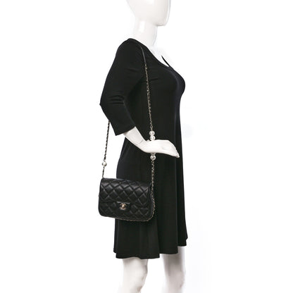 Chanel Lambskin Quilted Small My Precious Flap Black 2 of 9