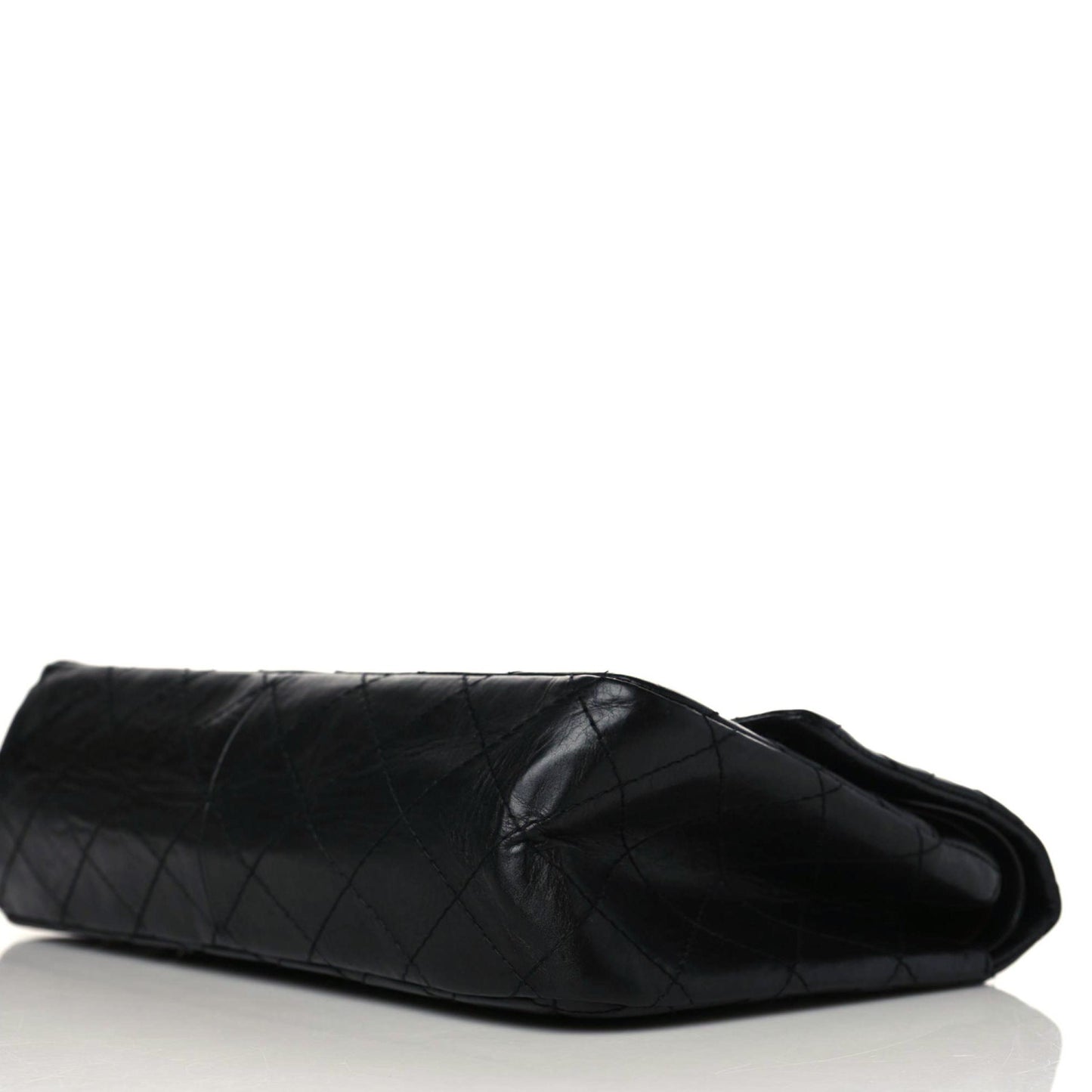 Aged Calfskin Quilted 2.55 Reissue 226 Flap Black