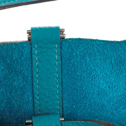 Hermes Taurillon Clemence Picotin Lock 18 PM Turquoise 7 of 7