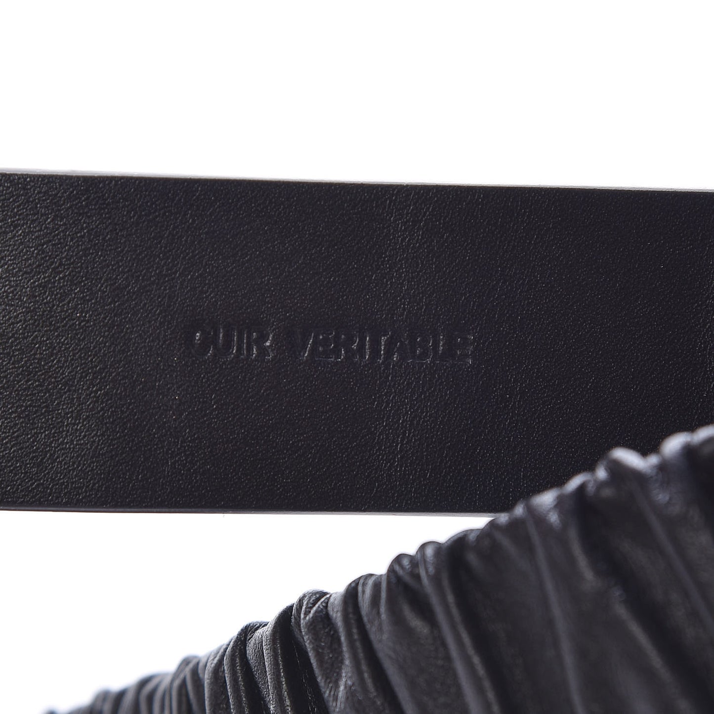 Lambskin Logo Belt 75 30 Black