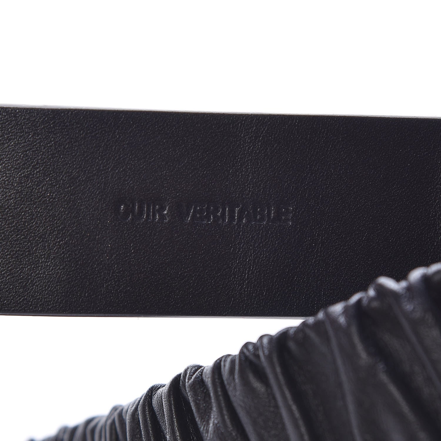 Chanel Lambskin Logo Belt 75 30 Black 4 of 9