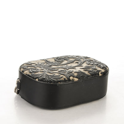 Gucci GG Supreme Monogram Arabesque Mini Chain Shoulder Bag Beige Black 4 of 7