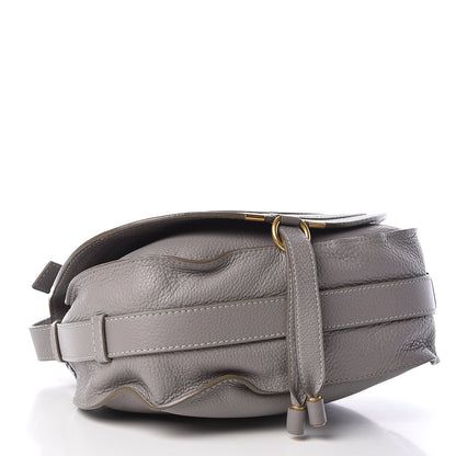 Chloe Calfskin Medium Marcie Round Crossbody Bag Cashmere Grey 4 of 15