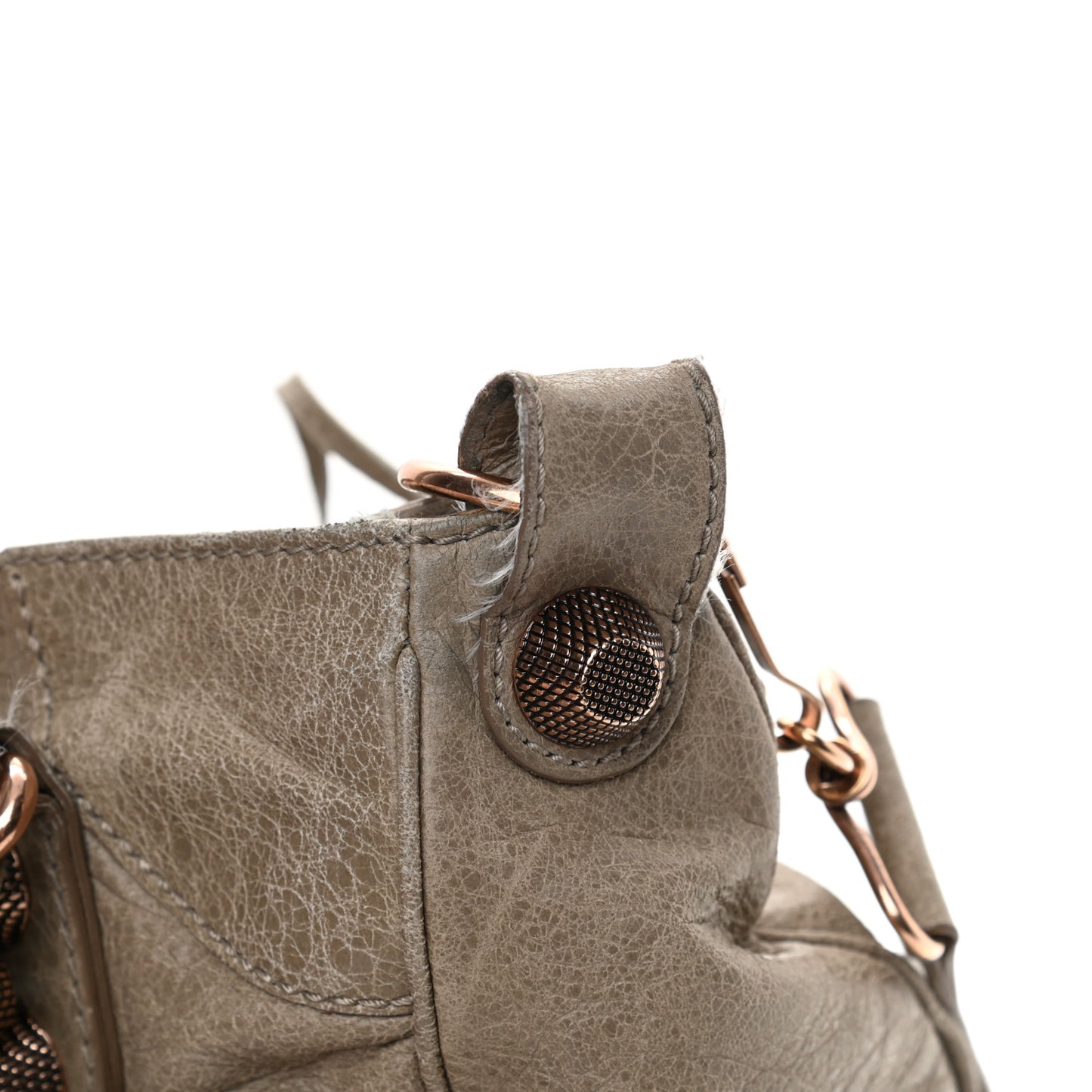 Agneau Giant 21 Rose Gold Hardware Velo Papyrus