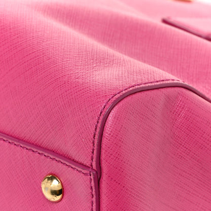 Salvatore Ferragamo Printed Calfskin Beky Tote Pink 10 of 14