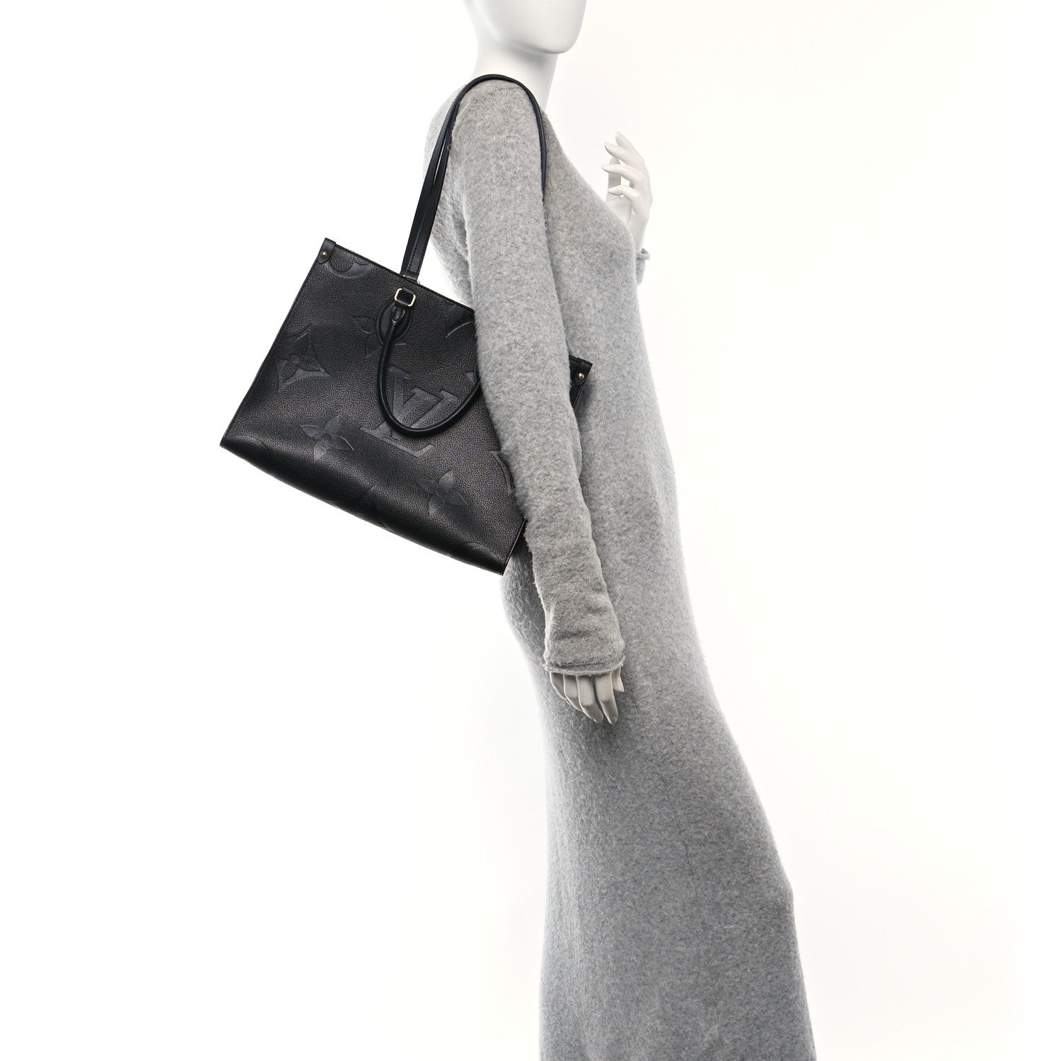 Louis Vuitton Empreinte Monogram Giant Onthego MM Black 2 of 9