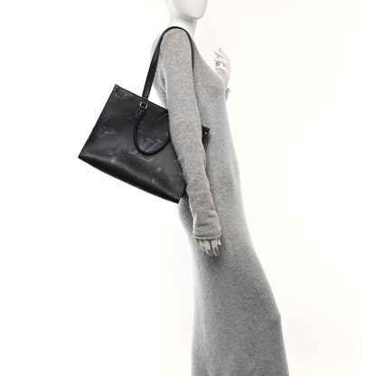 Louis Vuitton Empreinte Monogram Giant Onthego MM Black 2 of 9
