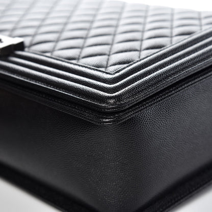 Chanel Caviar Quilted Large Boy Flap Black 11 of 12