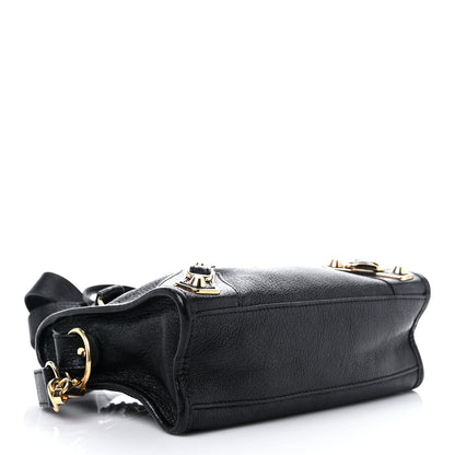 Balenciaga Chevre Gold Metallic Edge Hardware Mini City Black 3 of 16