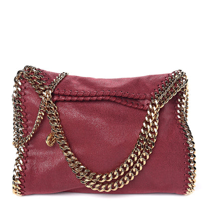 Stella McCartney Shaggy Deer Mini Falabella Fold Over Tote Plum 1 of 10