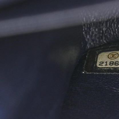 Chanel Caviar Quilted Jumbo Double Flap Navy Blue 8 of 12