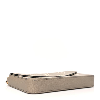 Louis Vuitton Empreinte Monogram Giant Felicie Pochette Tourterelle Creme 5 of 11