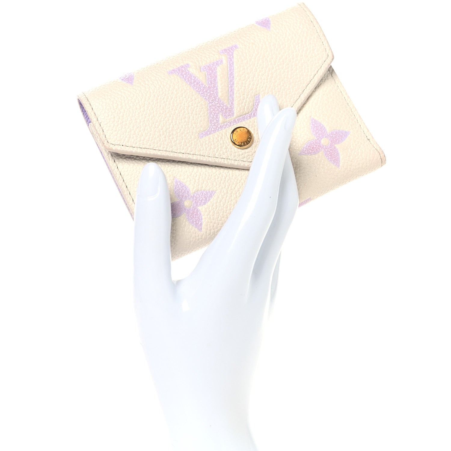 Louis Vuitton Empreinte Monogram Giant Victorine Wallet Latte