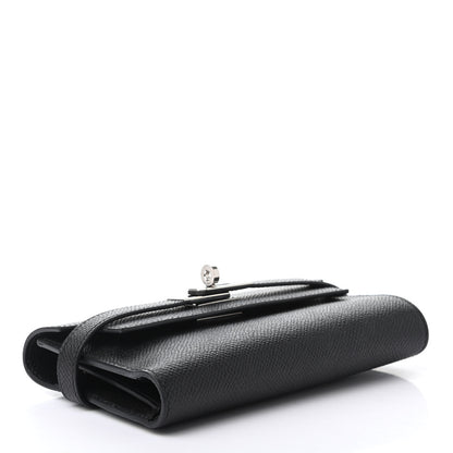 Hermes Epsom Medium Kelly Wallet Black 4 of 7