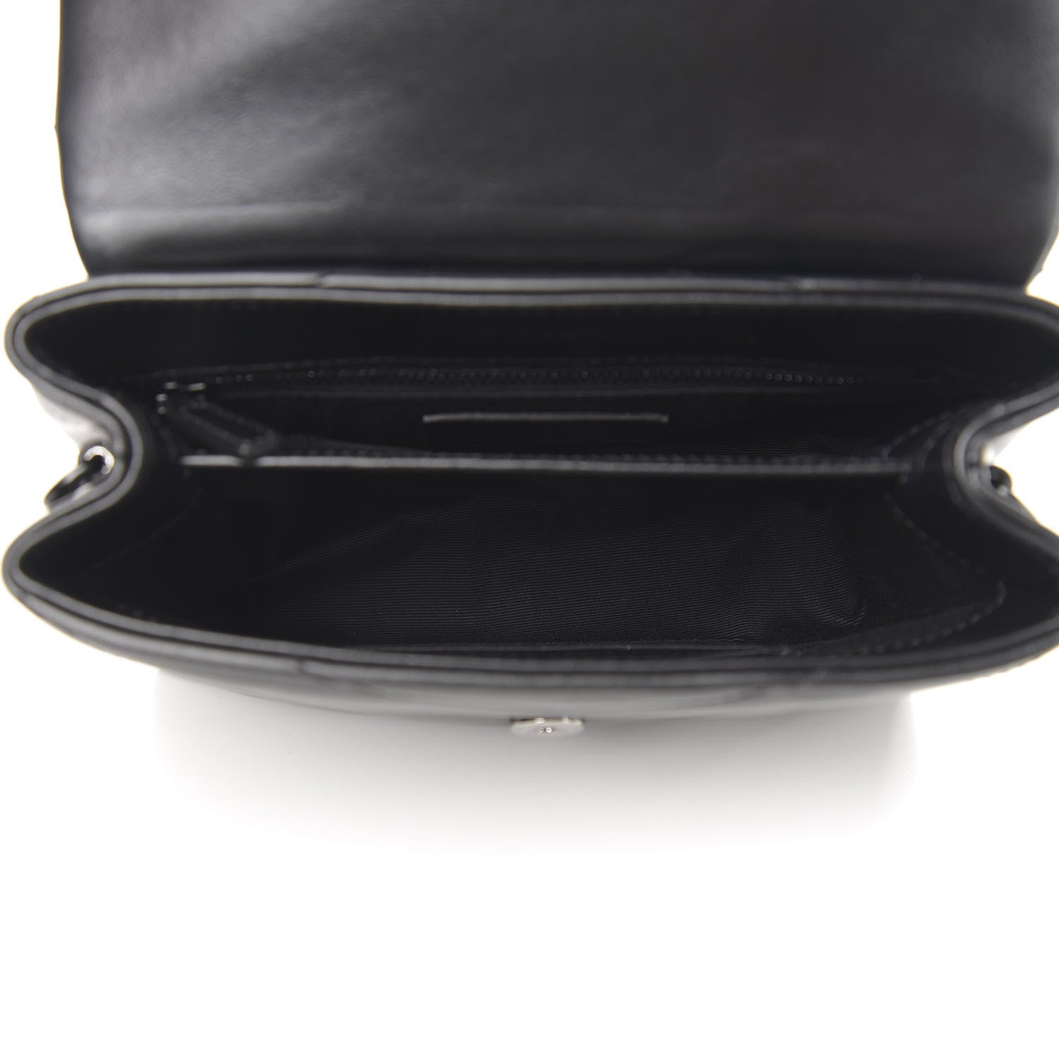 Saint Laurent Calfskin Y Quilted Monogram Toy Loulou Crossbody Bag Black 4 of 10