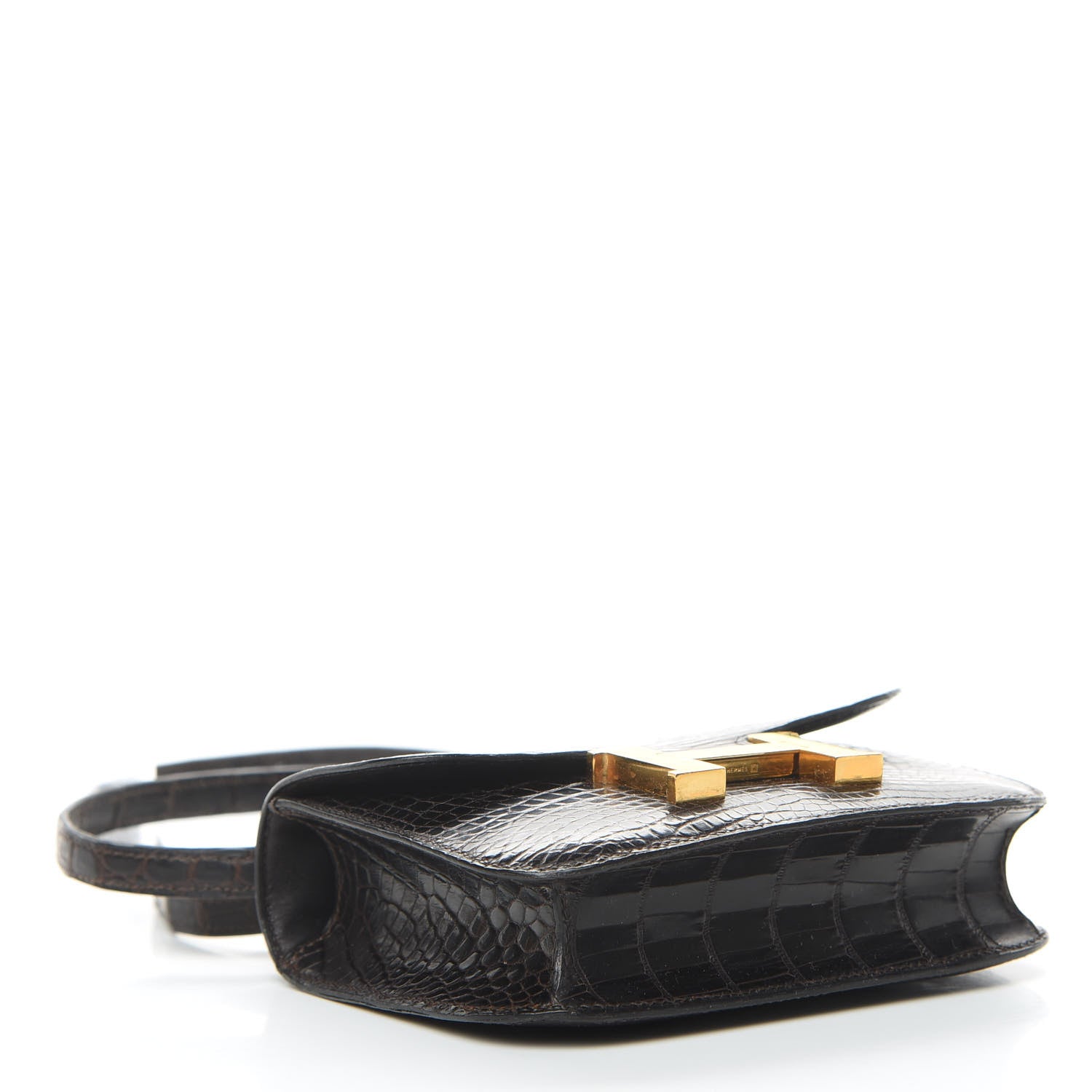 Hermes Shiny Alligator Micro Constance 14 Ebene 4 of 23