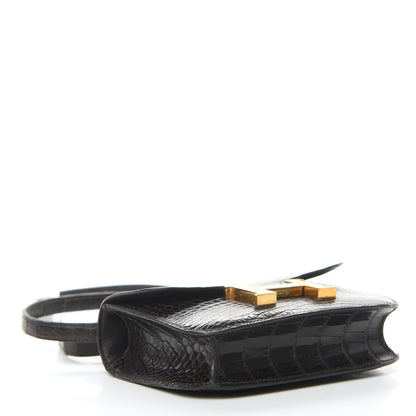 Hermes Shiny Alligator Micro Constance 14 Ebene 4 of 23