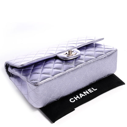 Chanel Metallic Lambskin Medium Double Flap Lilac 4 of 8