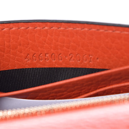 Gucci Dollar Calfskin Medium Betty Chain Wallet Sun Orange 8 of 9