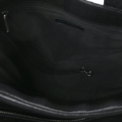 Chanel Caviar Quilted Large Urban Companion Top Handle Shopping Tote Black 5 of 12