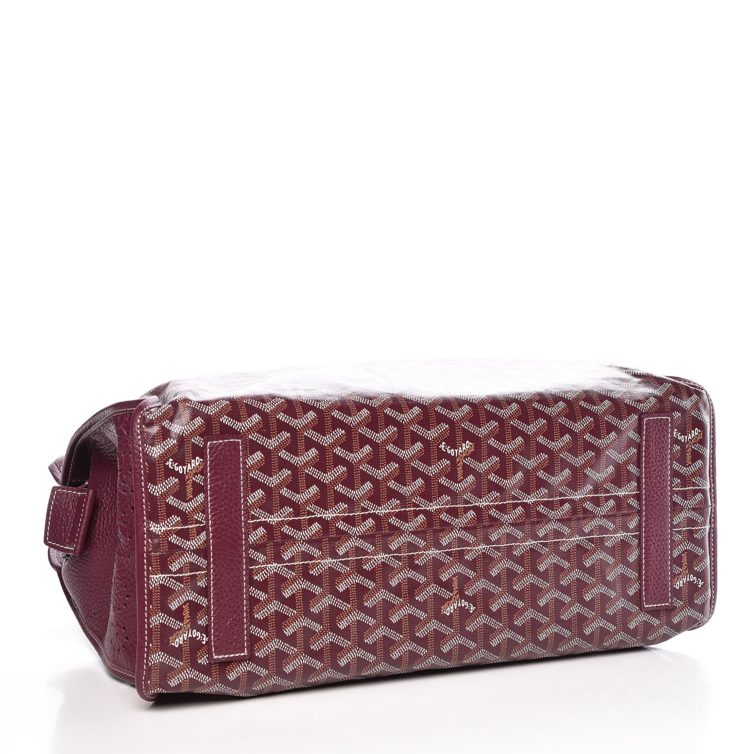 Goyard Goyardine Sac Hardy Pet Carrier PM Burgundy 5 of 12