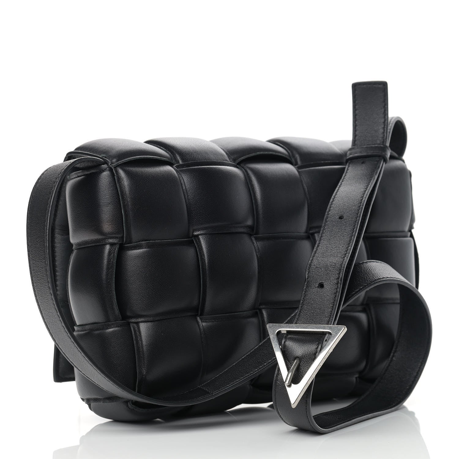 Bottega Veneta Nappa Maxi Intreccio Padded Cassette Crossbody Bag Black 3 of 12