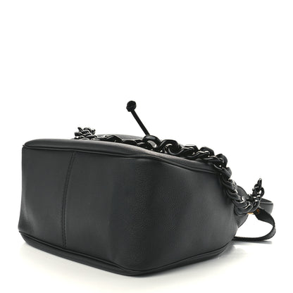 Versace Grained Calfskin La Medusa Bucket Bag Black 11 of 13