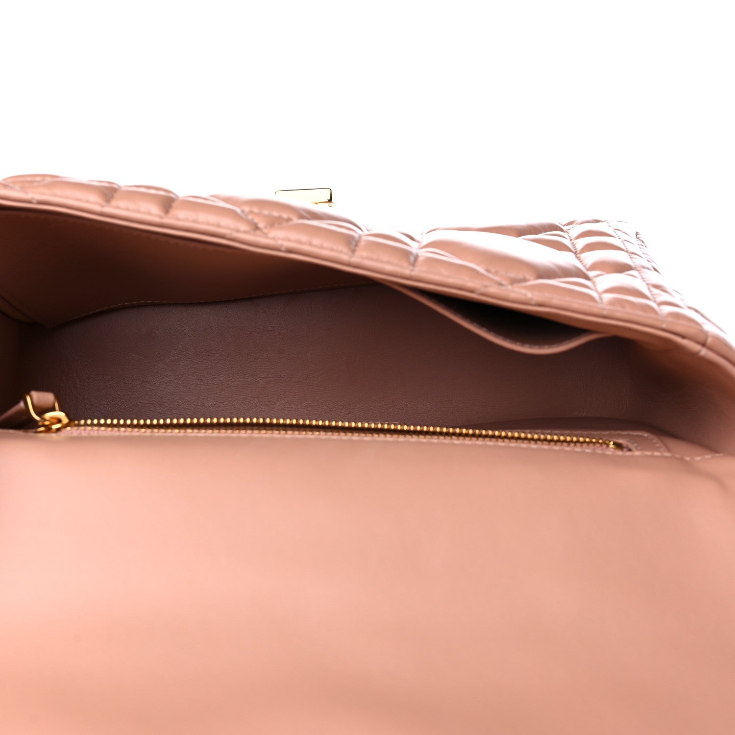 Christian Dior Calfskin Macrocannage Medium Caro Bag Rose De Vents 5 of 14