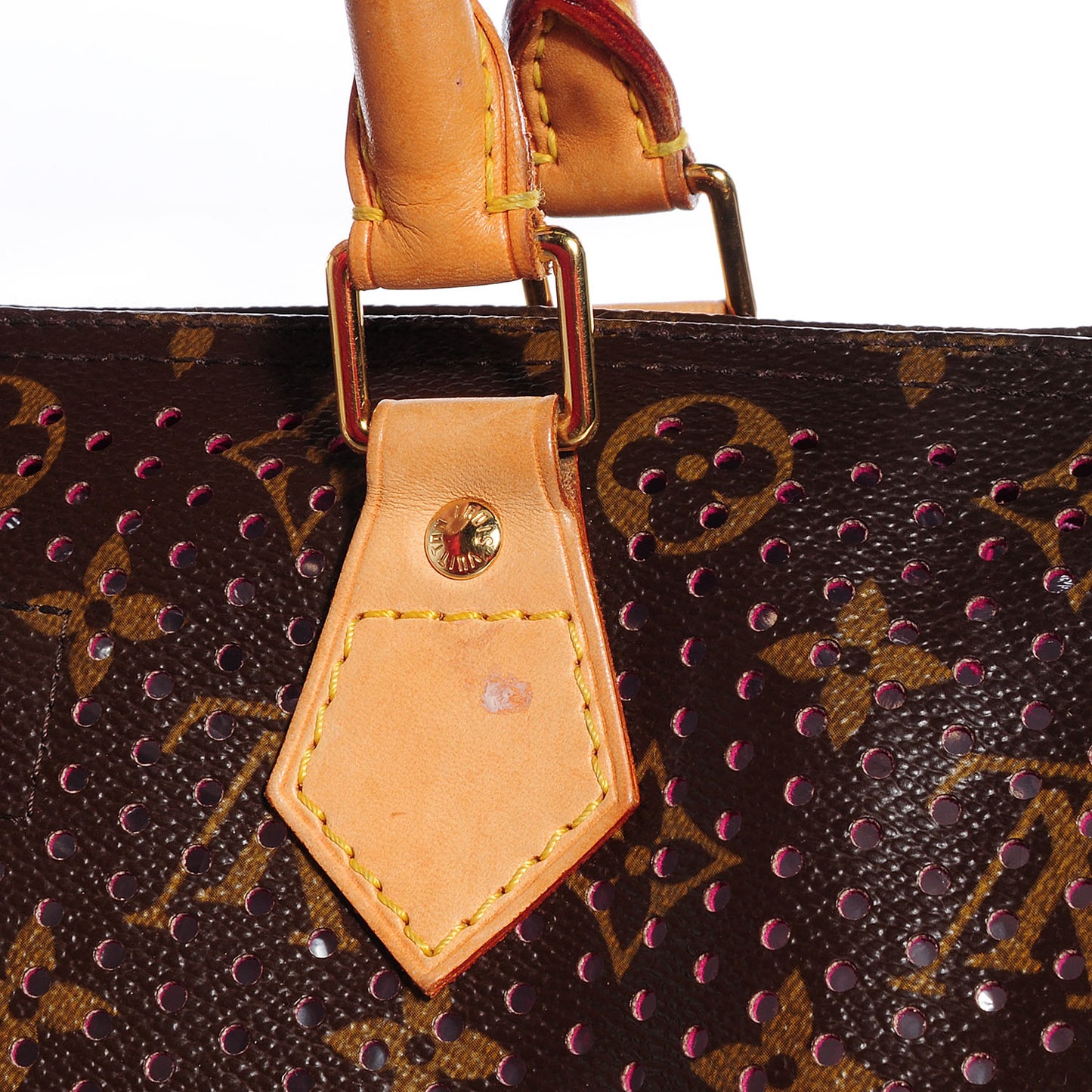 Monogram Perforated Speedy 30 Fuchsia