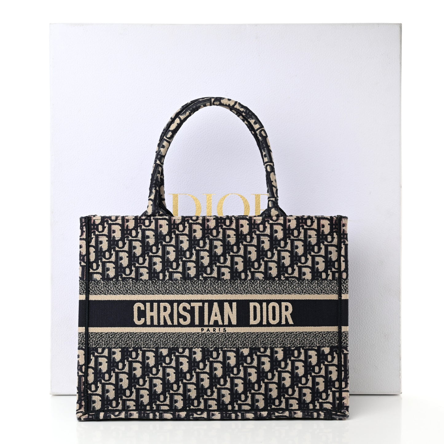 Oblique Medium Book Tote Blue Multicolor