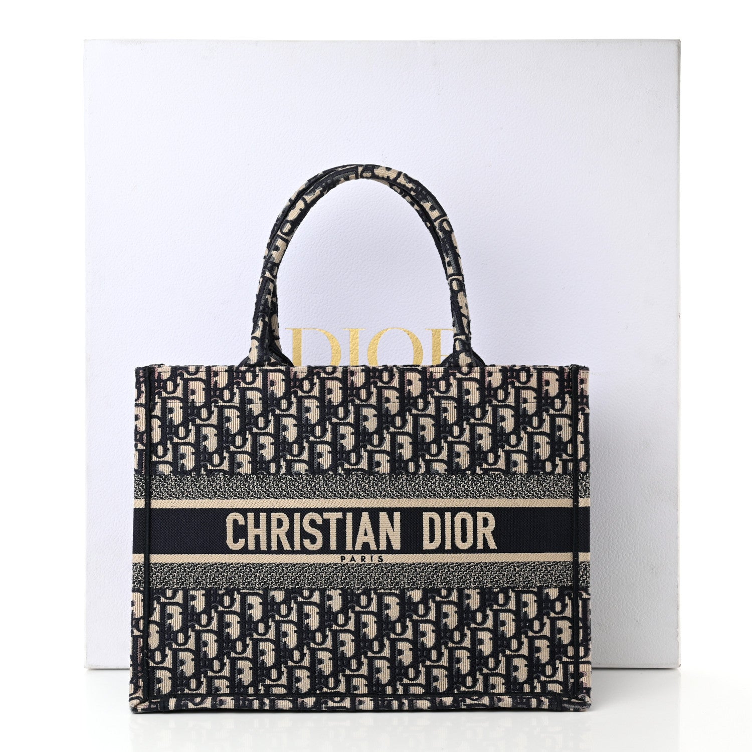 Christian Dior Oblique Medium Book Tote Blue Multicolor 11 of 11