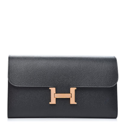 Hermes Epsom Constance Long Wallet Black 1 of 9
