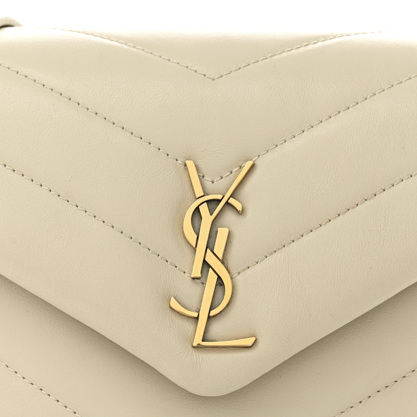 Calfskin Y Quilted Monogram Toy Loulou Crossbody Bag Crema Soft