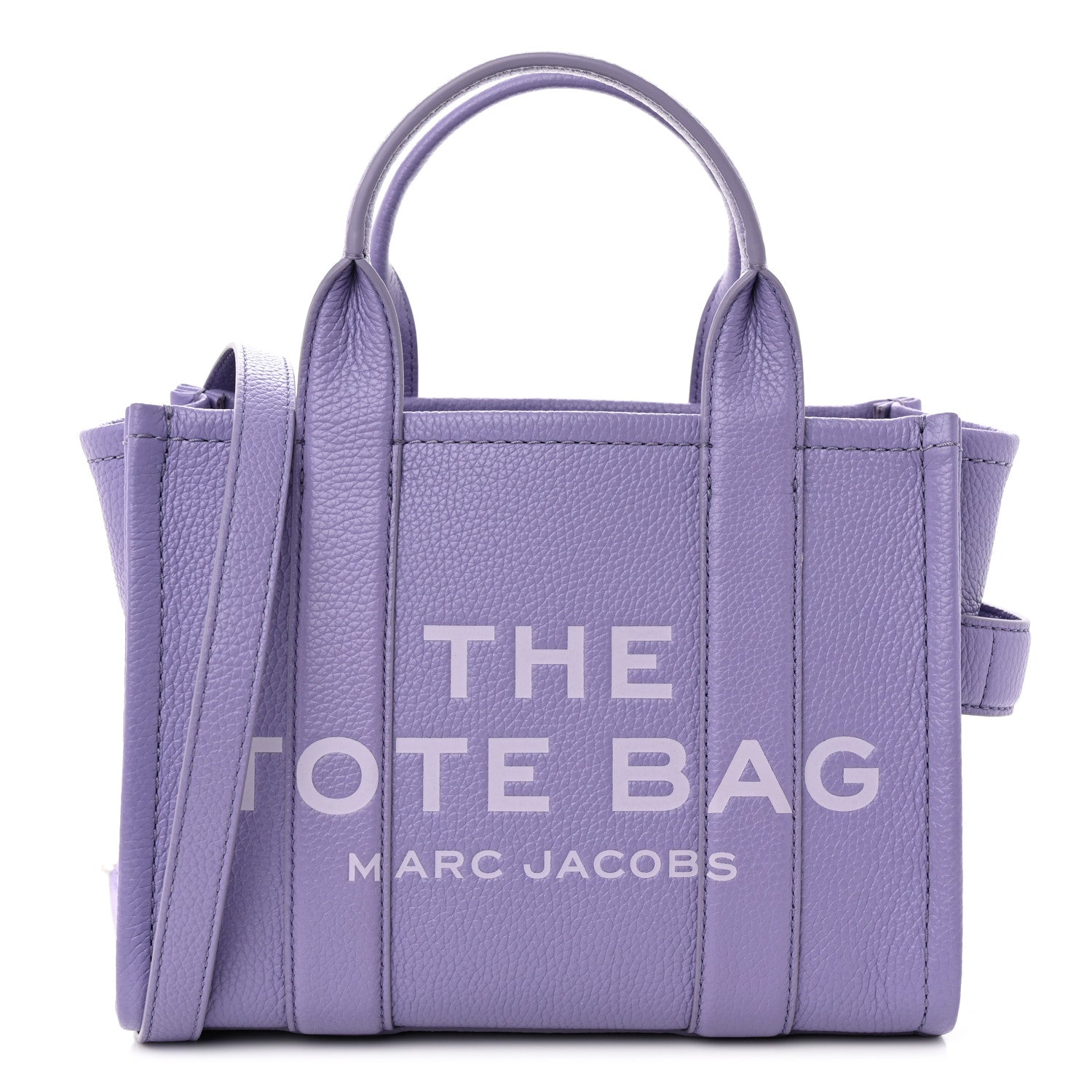 Marc Jacobs Grained Calfskin Small The Tote Bag Purple 1 of 10